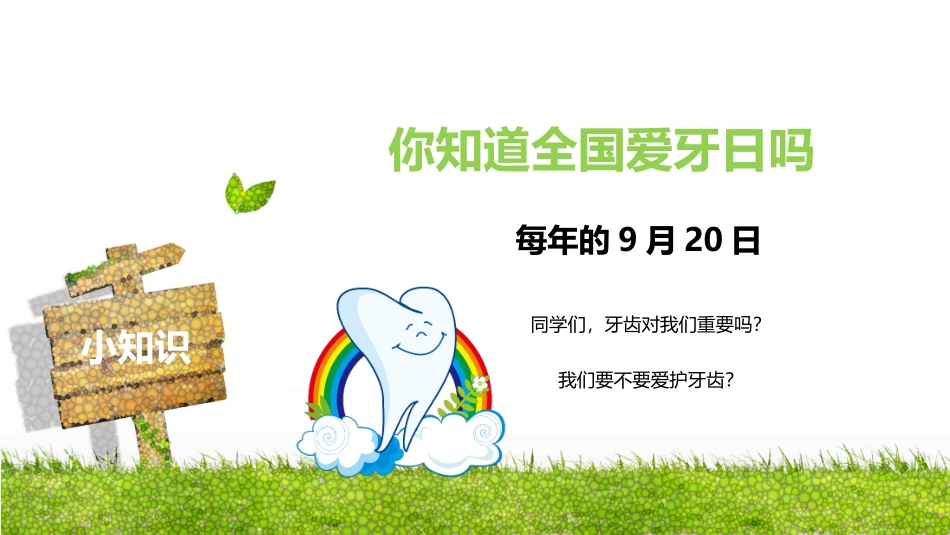 全国爱牙日教学课件_第2页