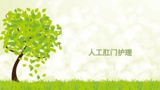 人工肛门的护理
