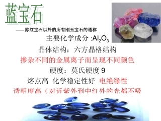 人工蓝宝石加工介绍