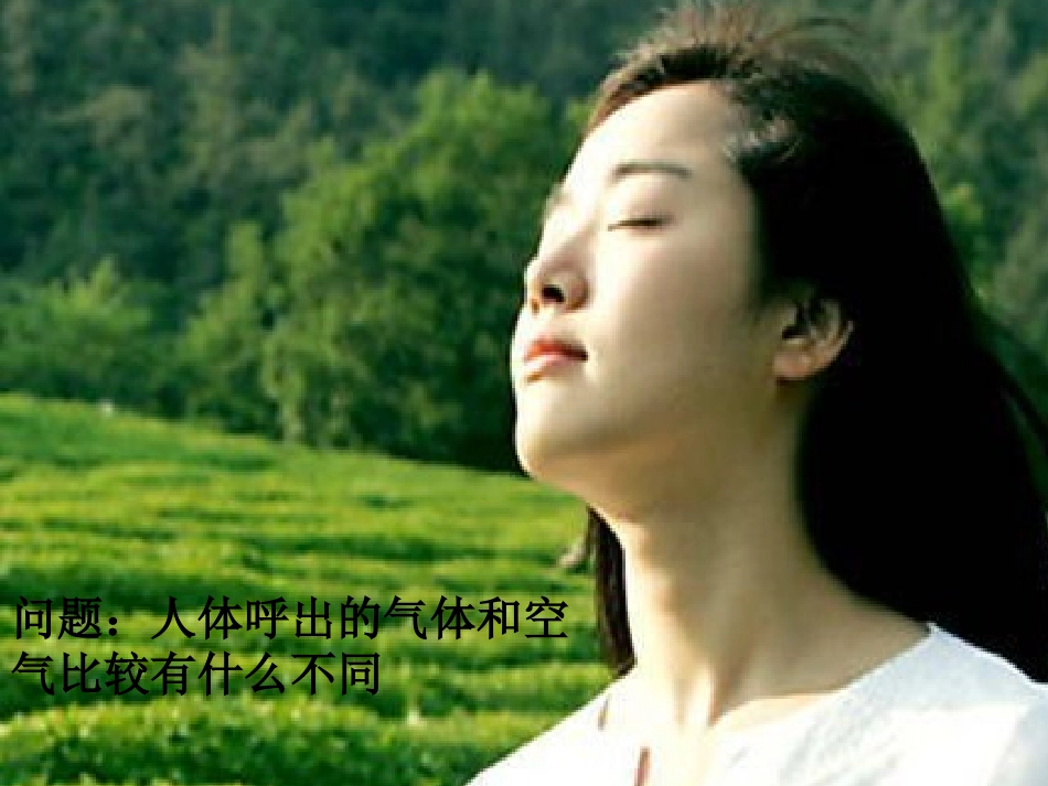 人体吸入的空气和呼出气体的比较_第1页