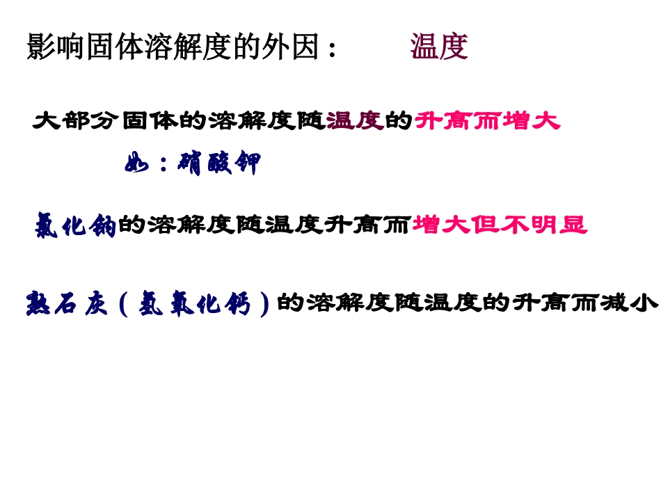 溶解度曲线及影响溶解度的因素_第3页