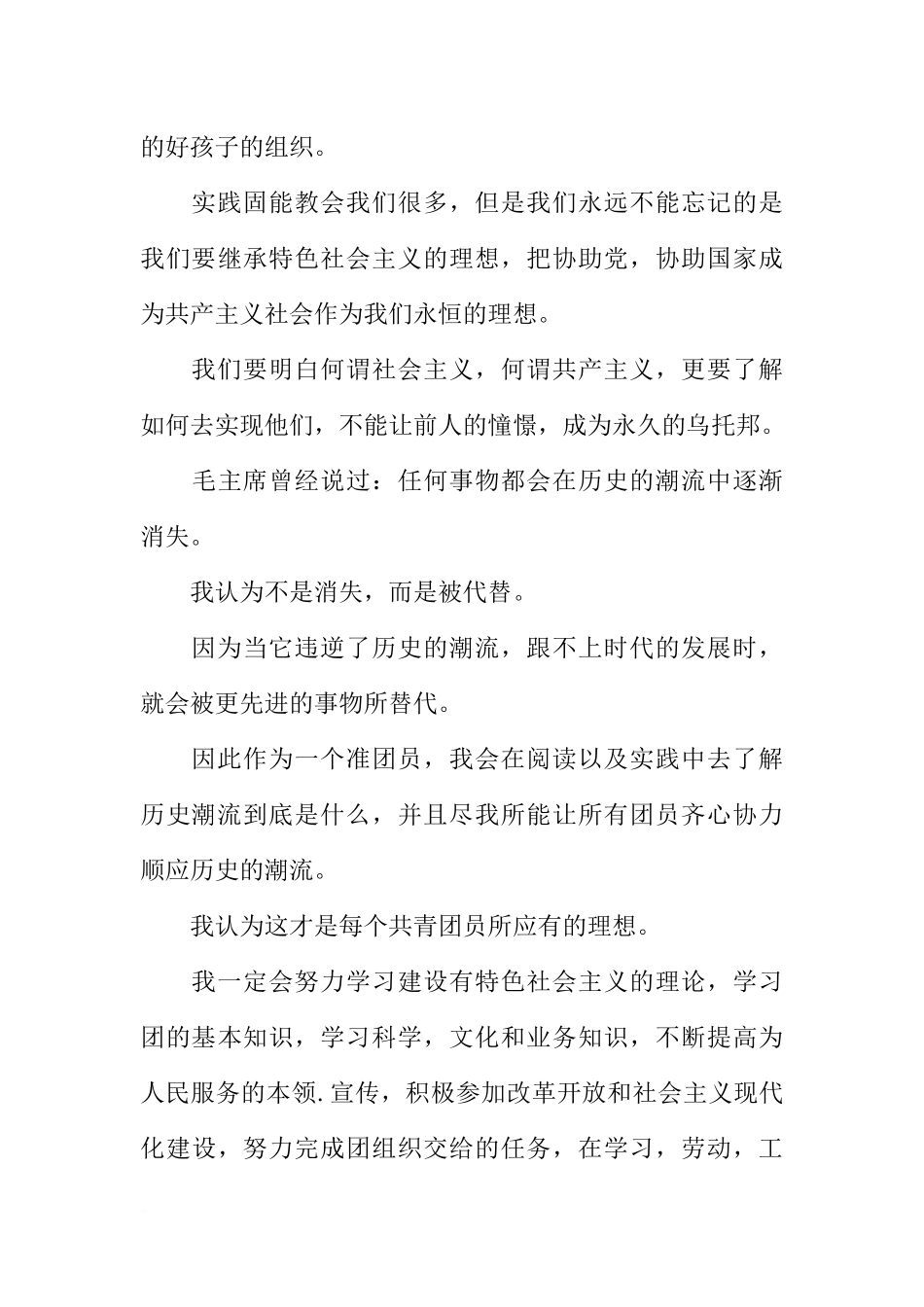 关于入团申请书1000字左右_第3页