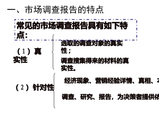市场调查报告的特点