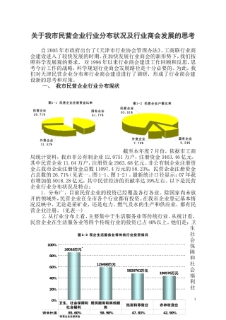 关于我市民营企业行业分布状况及行业商会发展的思考