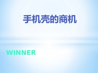 手机壳SWOT分析