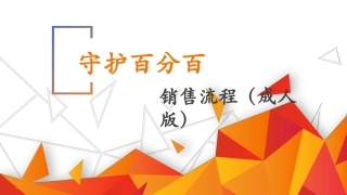 守护百分百销售流程成人版