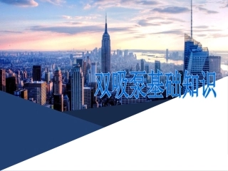 双吸泵基础知识