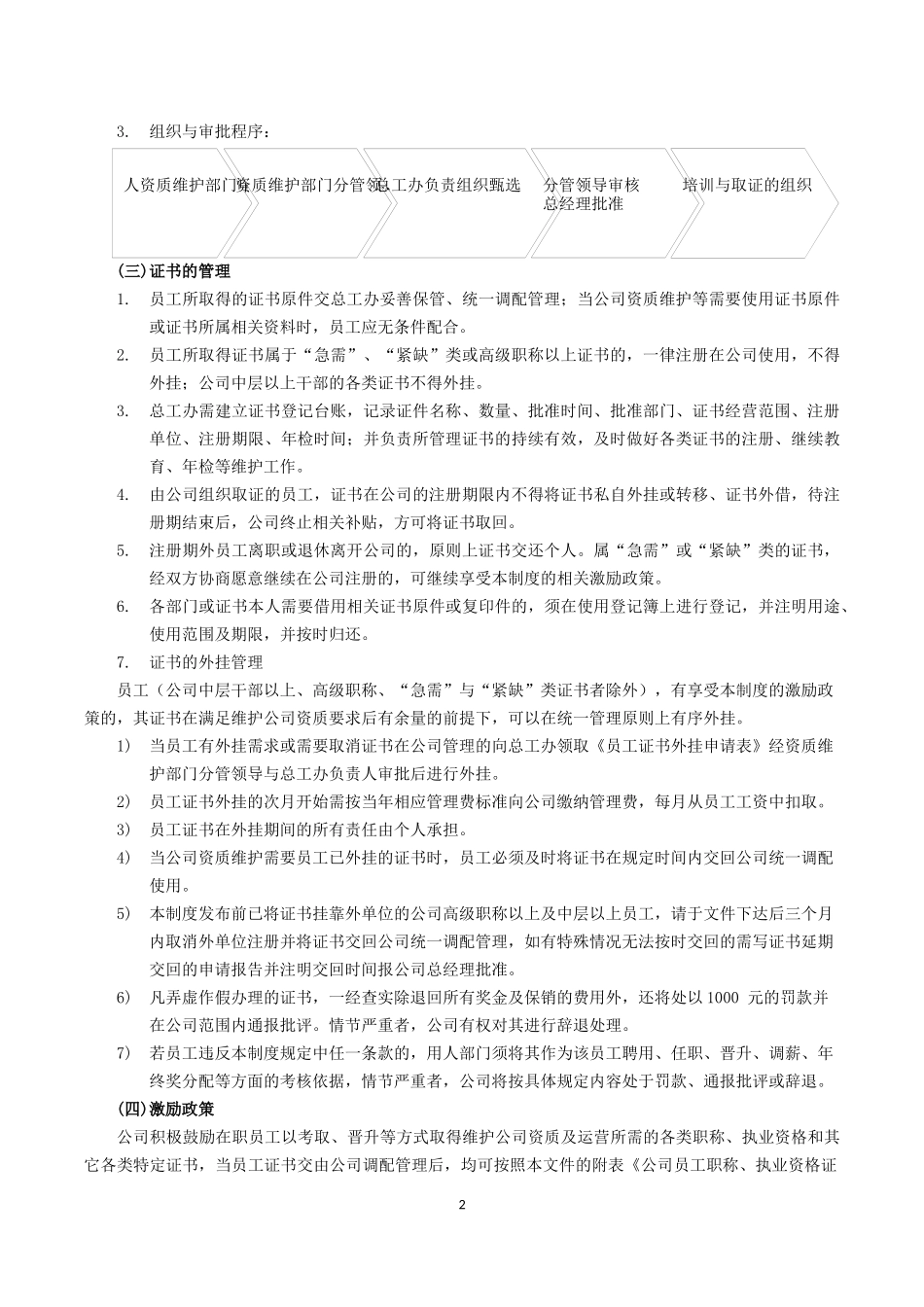 关于职称、执业资格证书的管理与激励制度_第2页