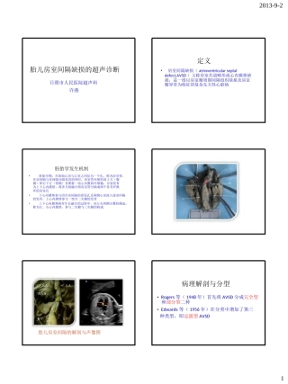 胎儿房室间隔缺损