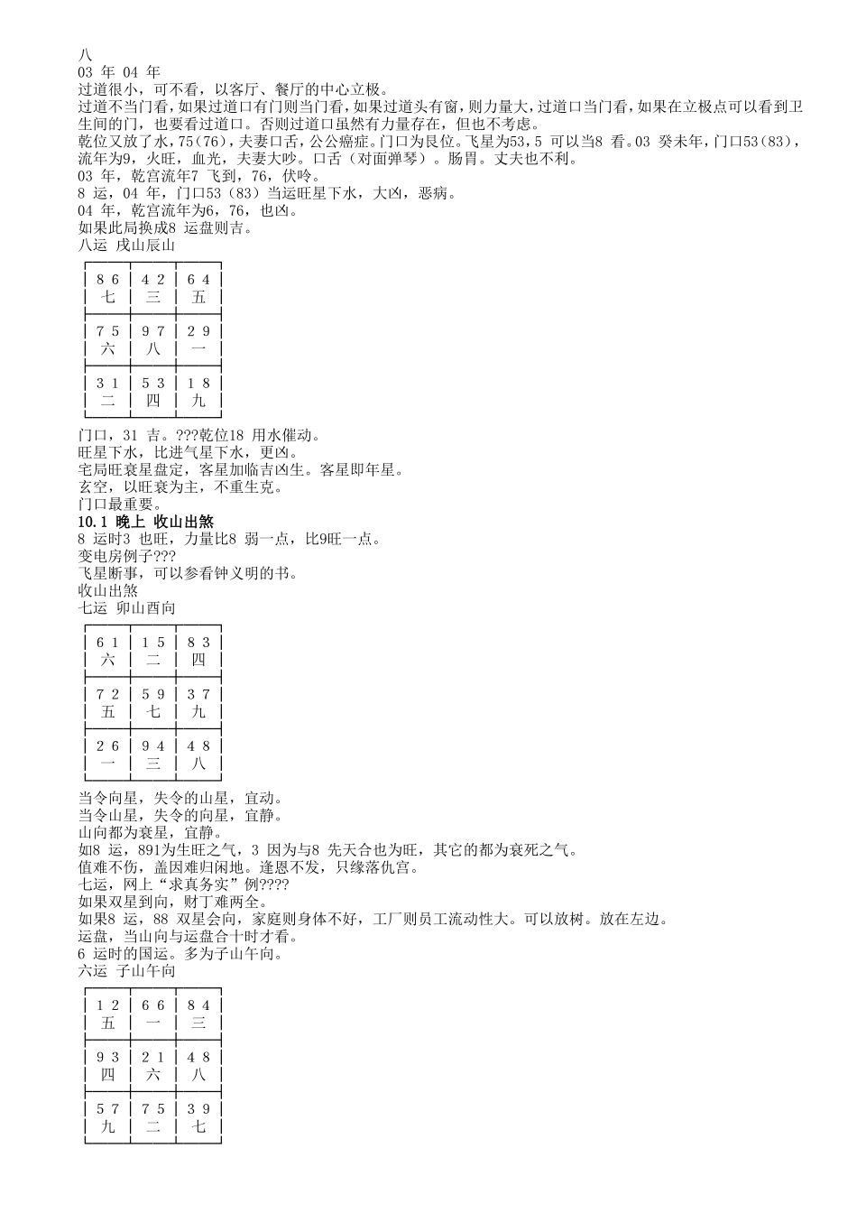 冠元玄空风水笔记真实记录完整版_第3页
