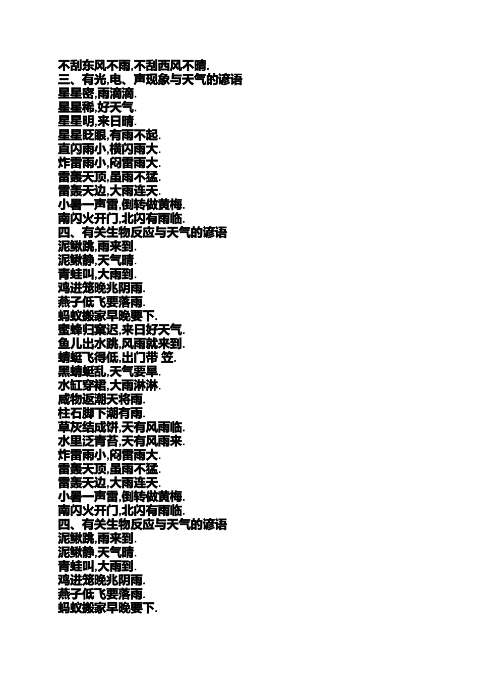关于天气的谚语和俗语_第2页