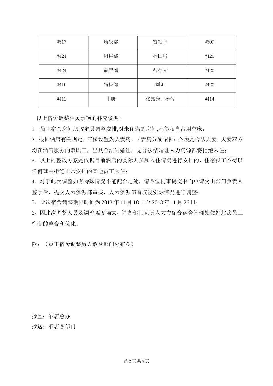 员工宿舍调整的通知_第2页