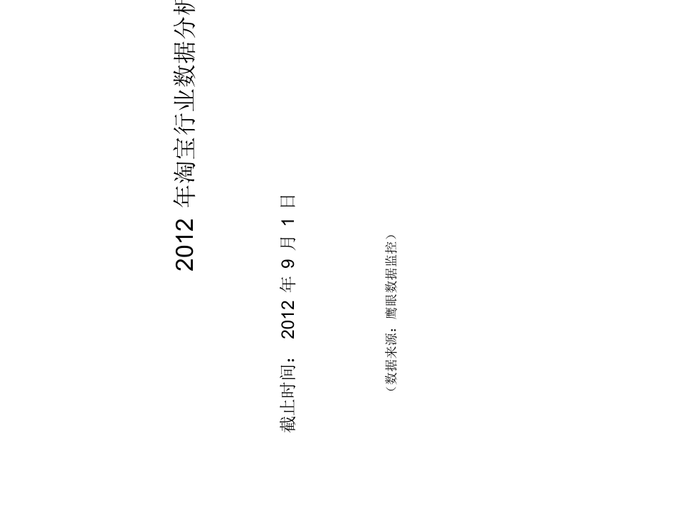 淘宝行业数据行业数据分析报告_第1页