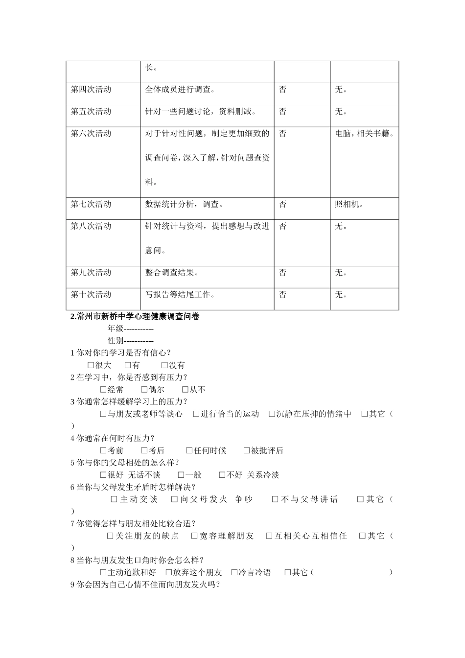 关于中学生心理健康调查研究的结题报告_第2页