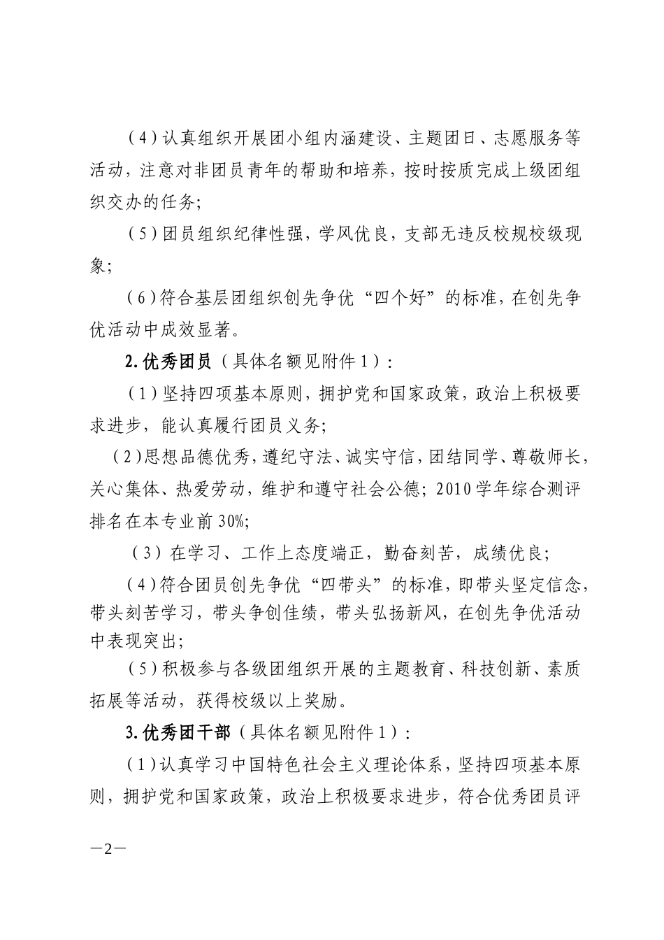 关于做好2012年“五四”评优工作的通知_第2页