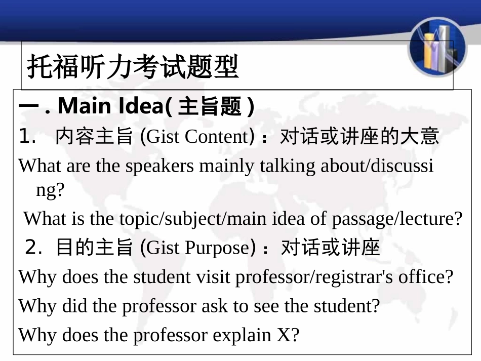 托福听力考试题型专题培训课件_第2页