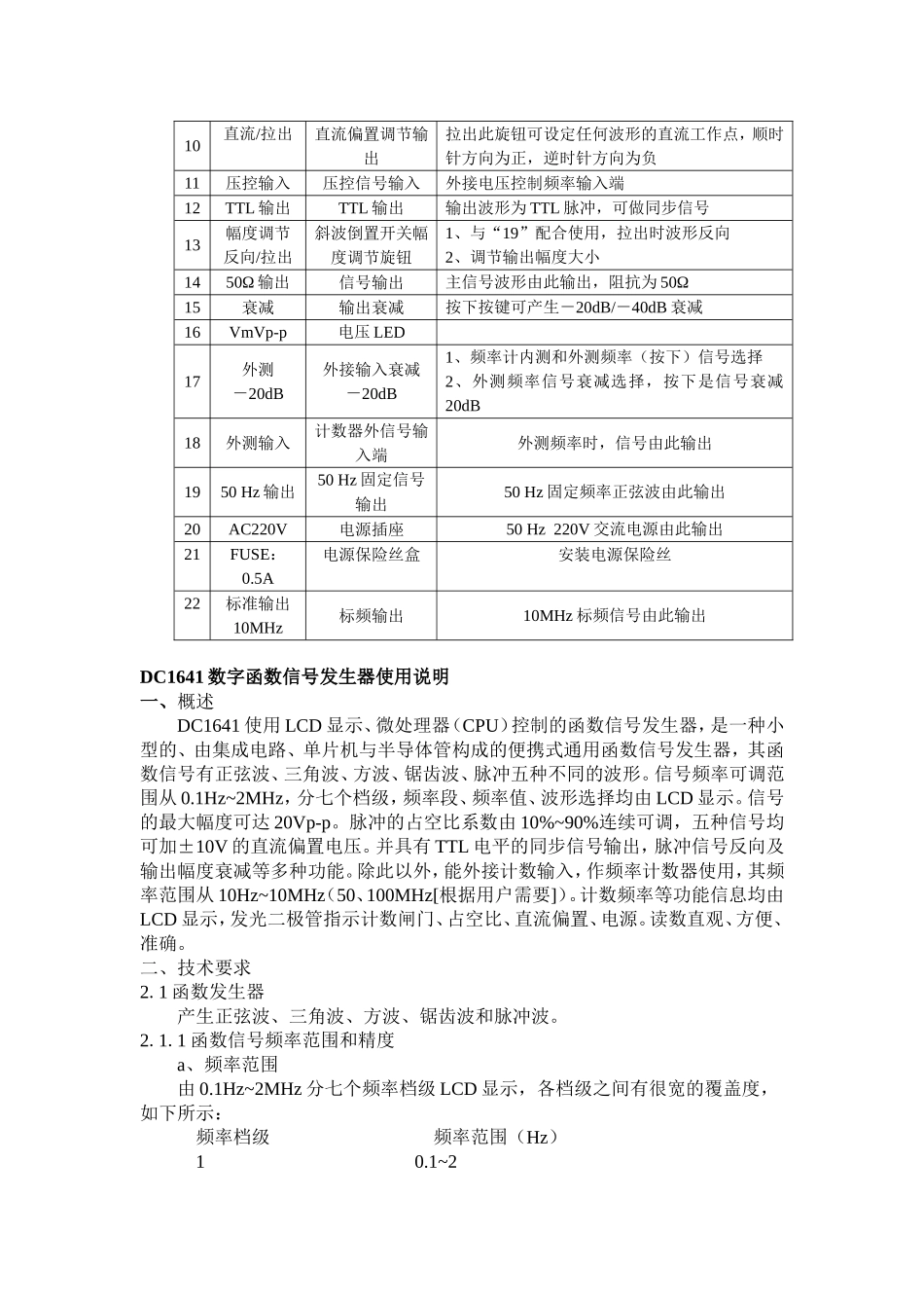 函数发生器说明_第2页