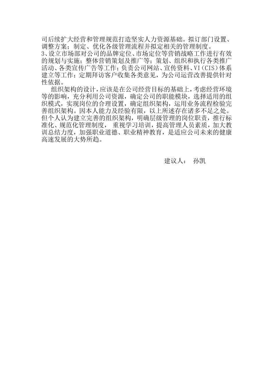 关于完善公司组织架构优化管理流程的建议_第3页