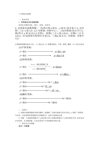 函数图像变换及应用