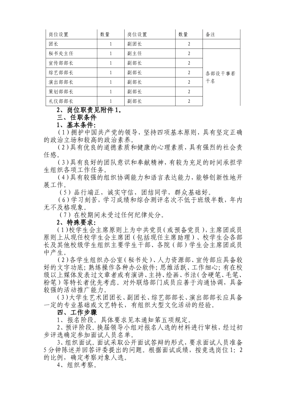 关于校学生会等部分校级学生组织换届的通知_第2页