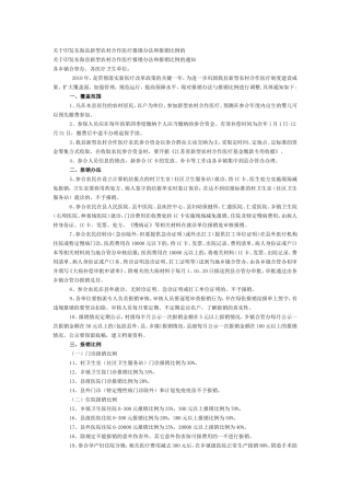 东海县新型农村合作医疗报销办法和报销比例的