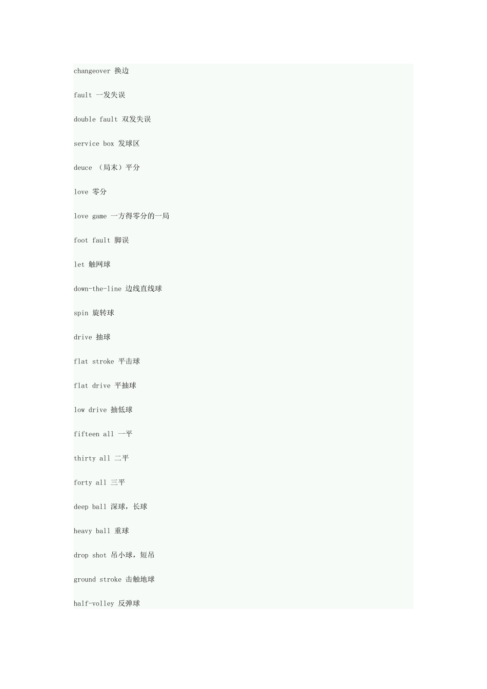 关于网球术语的英文翻译_第3页