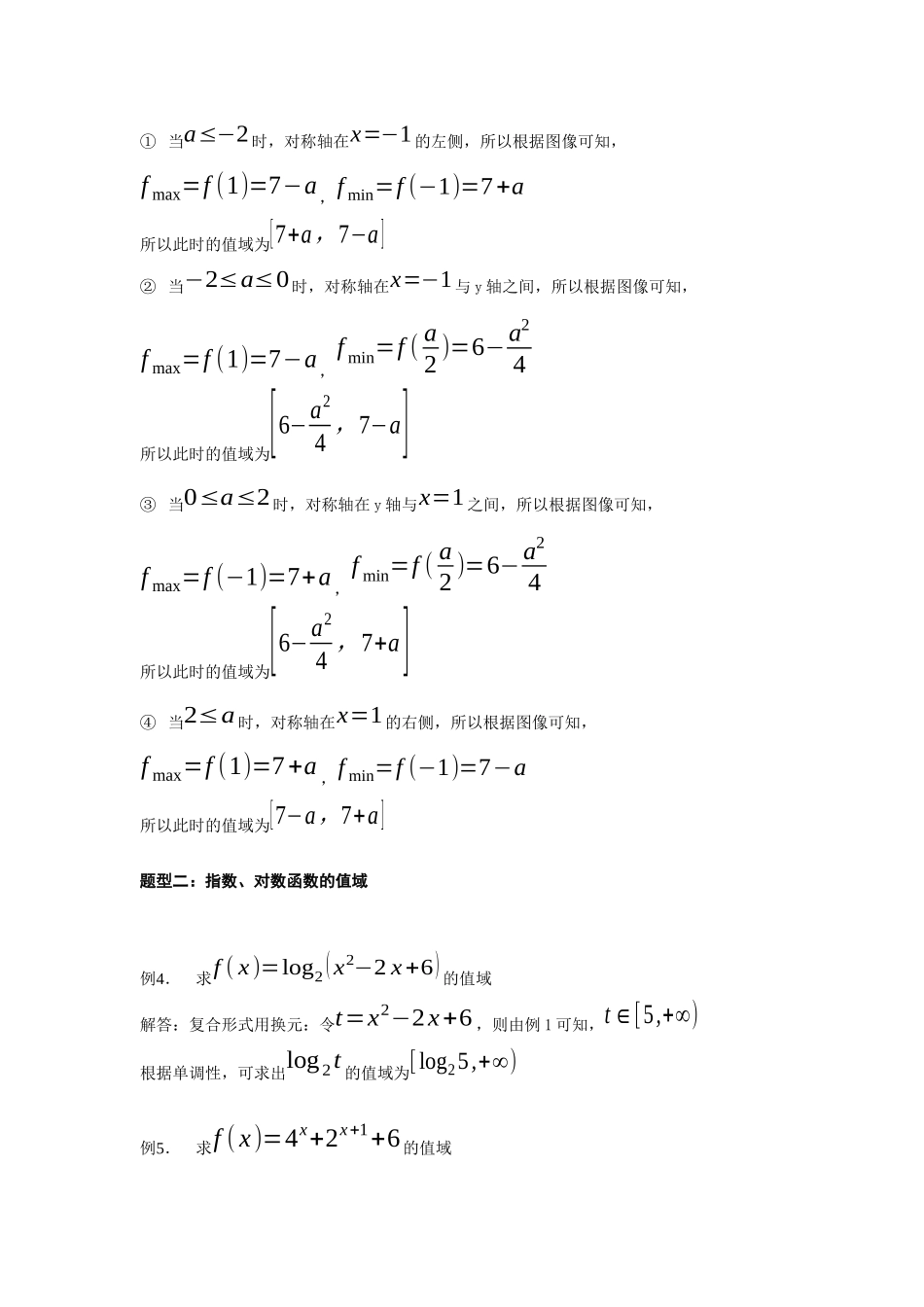 函数值域的求法_第2页