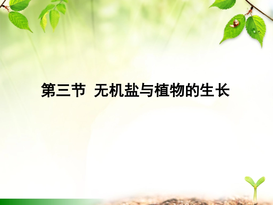 无机盐对植物的生长_第1页