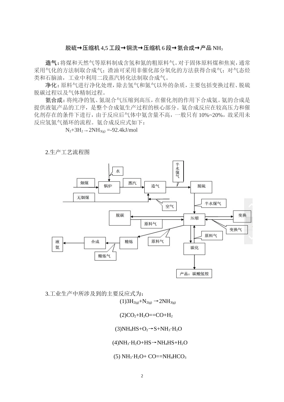 化工厂合成氨厂区实习报告_第3页