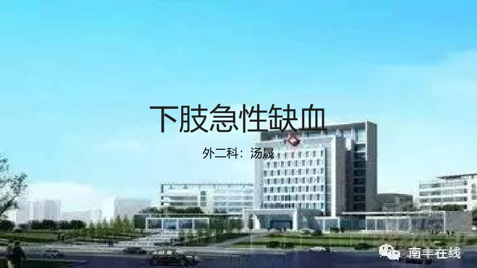 下肢动脉急性缺血_第1页