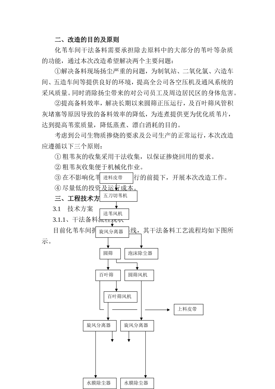 化苇车间备料除尘改造方案2_第2页