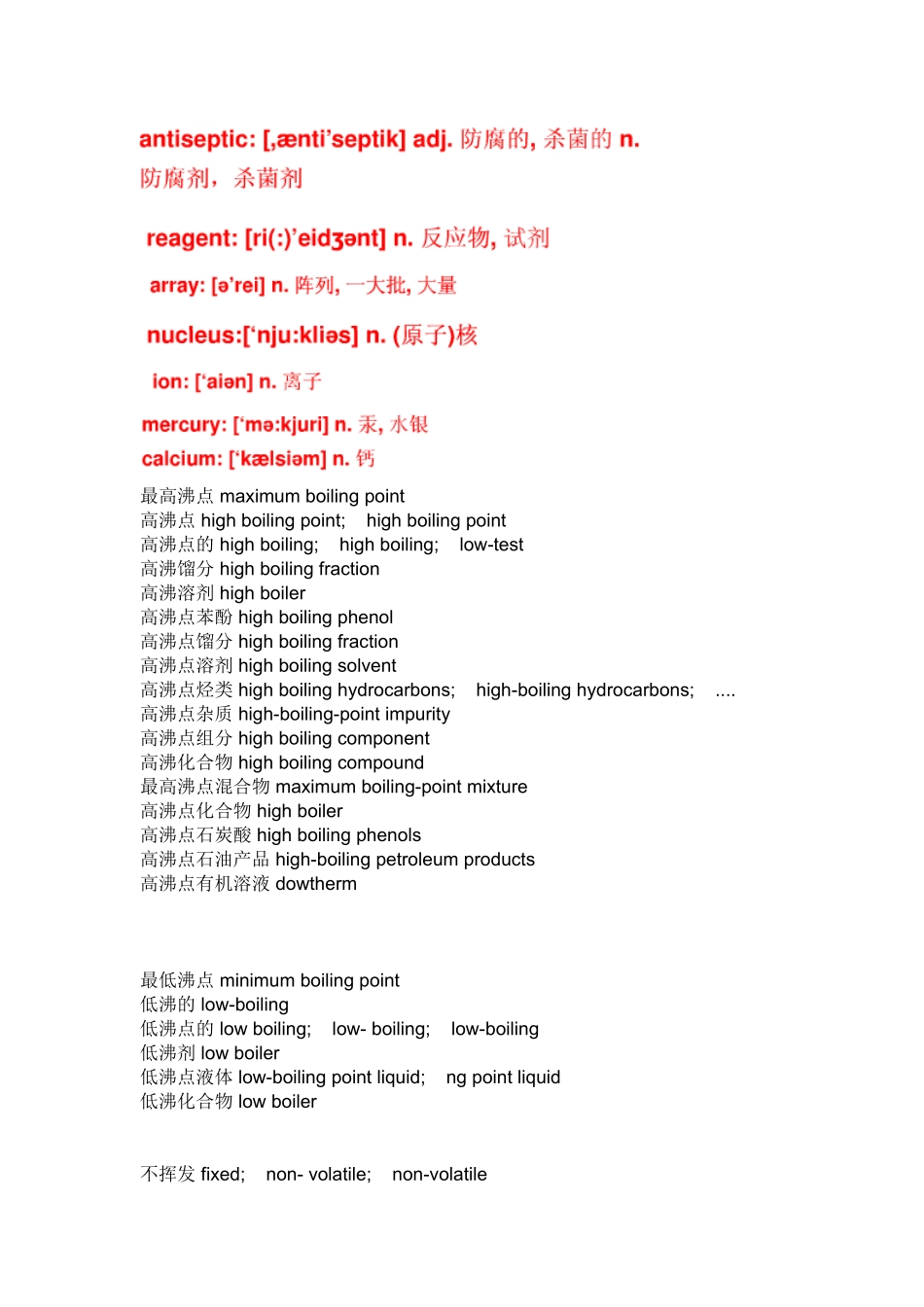 化学英语名称(2011年11月-6日整理)_第1页