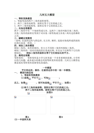 几何五大模型一