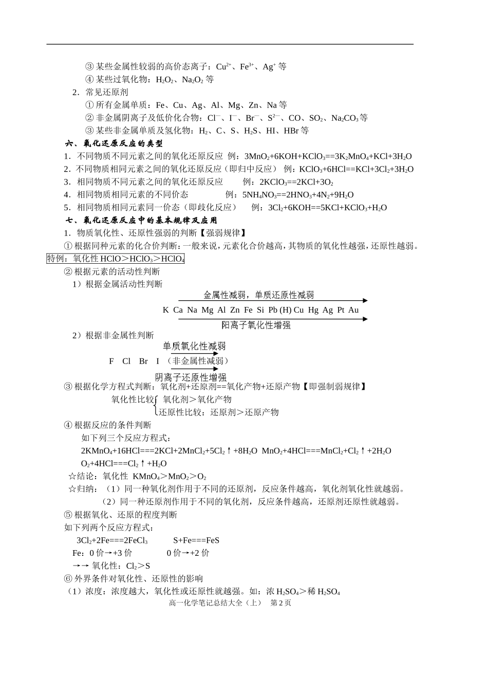 化学笔记大全(一)(同名6779)_第2页