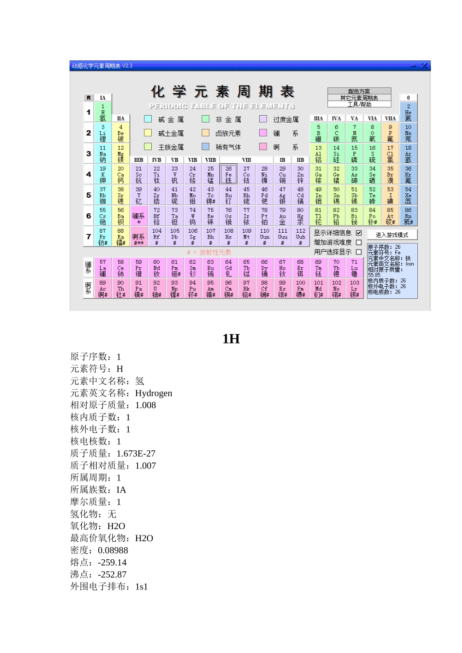 化学元素性质大全_第1页