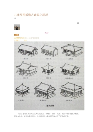 几张简图看懂古建筑之屋顶