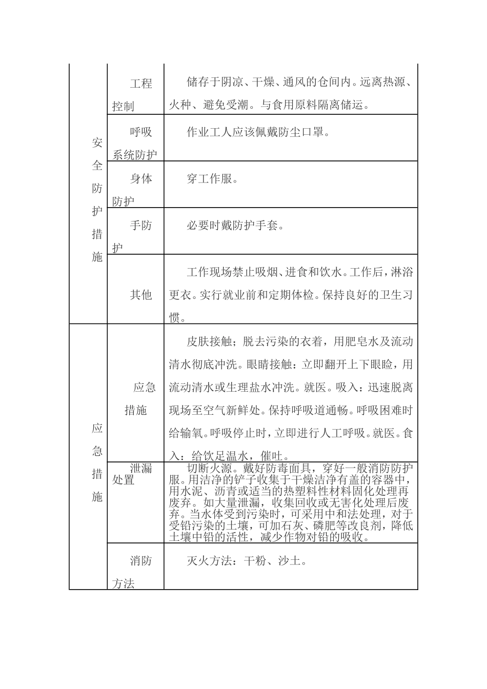 化学品安全防护措施与应急措施方法_第3页