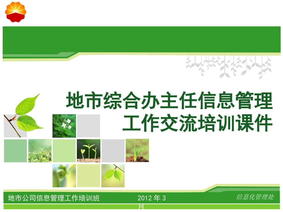 信息管理培训课件_第1页