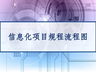 信息化项目规程流程图
