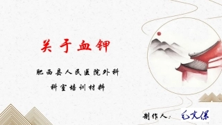 血液中的钾离子