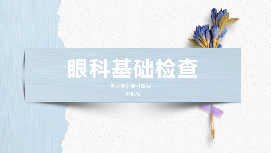 眼科基础检查_第1页