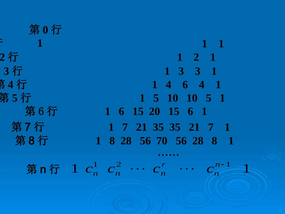 杨辉三角课件_第1页