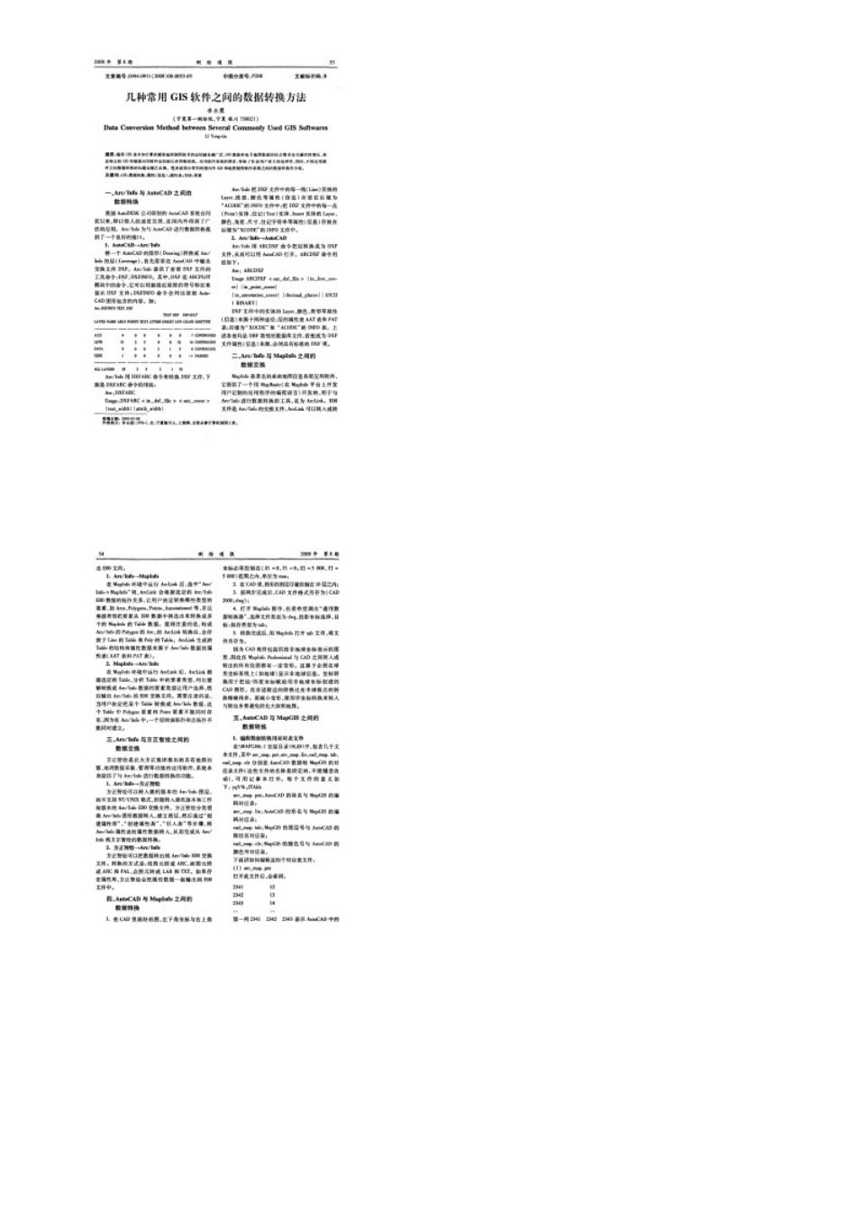 几种常用GIS软件之间的数据转换方法-图文(精)_第1页