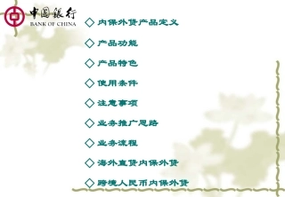 银行内保外贷