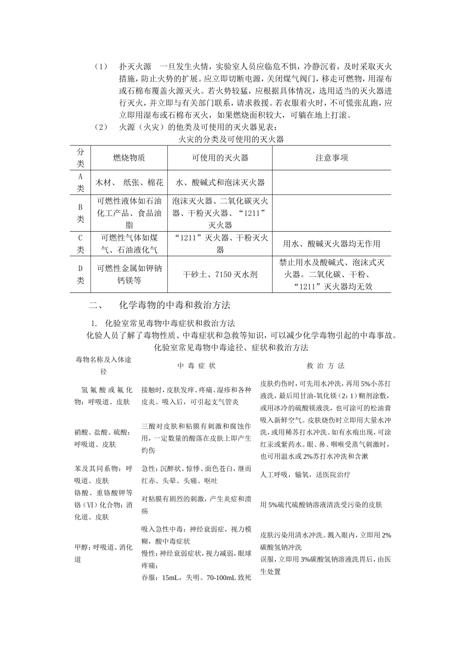 化验室的安全常识及细则_第2页