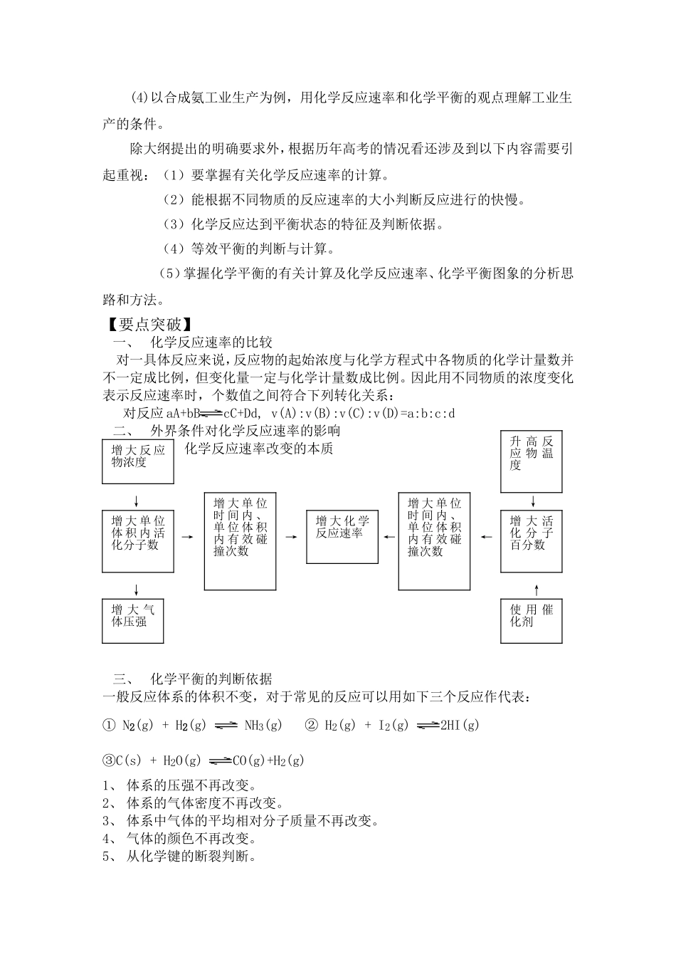 化学反应速率-化学平衡复习浅谈(麻城一中交流)_第2页