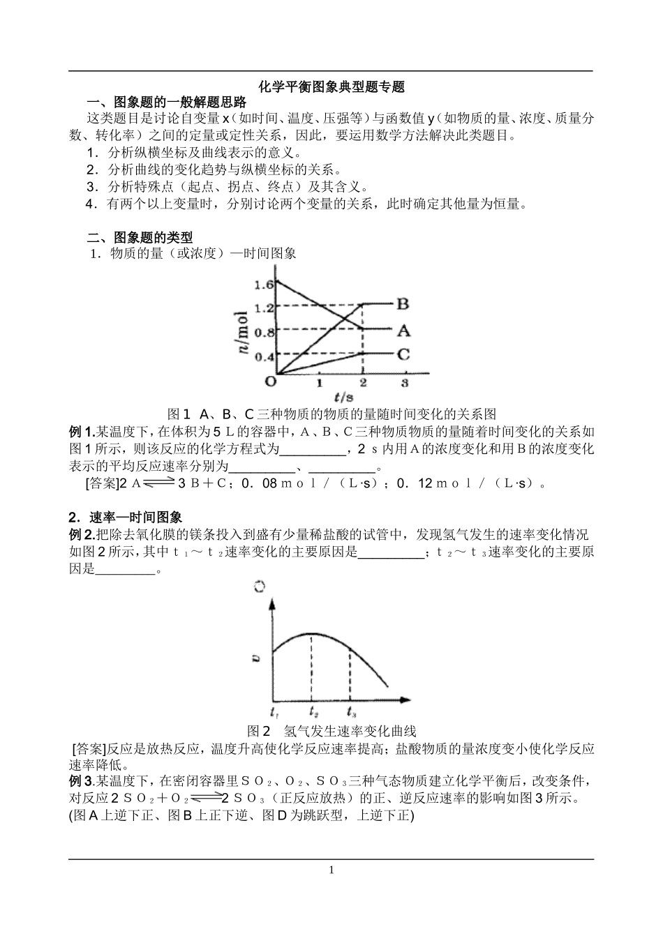 化学平衡图象典型题专题_第1页