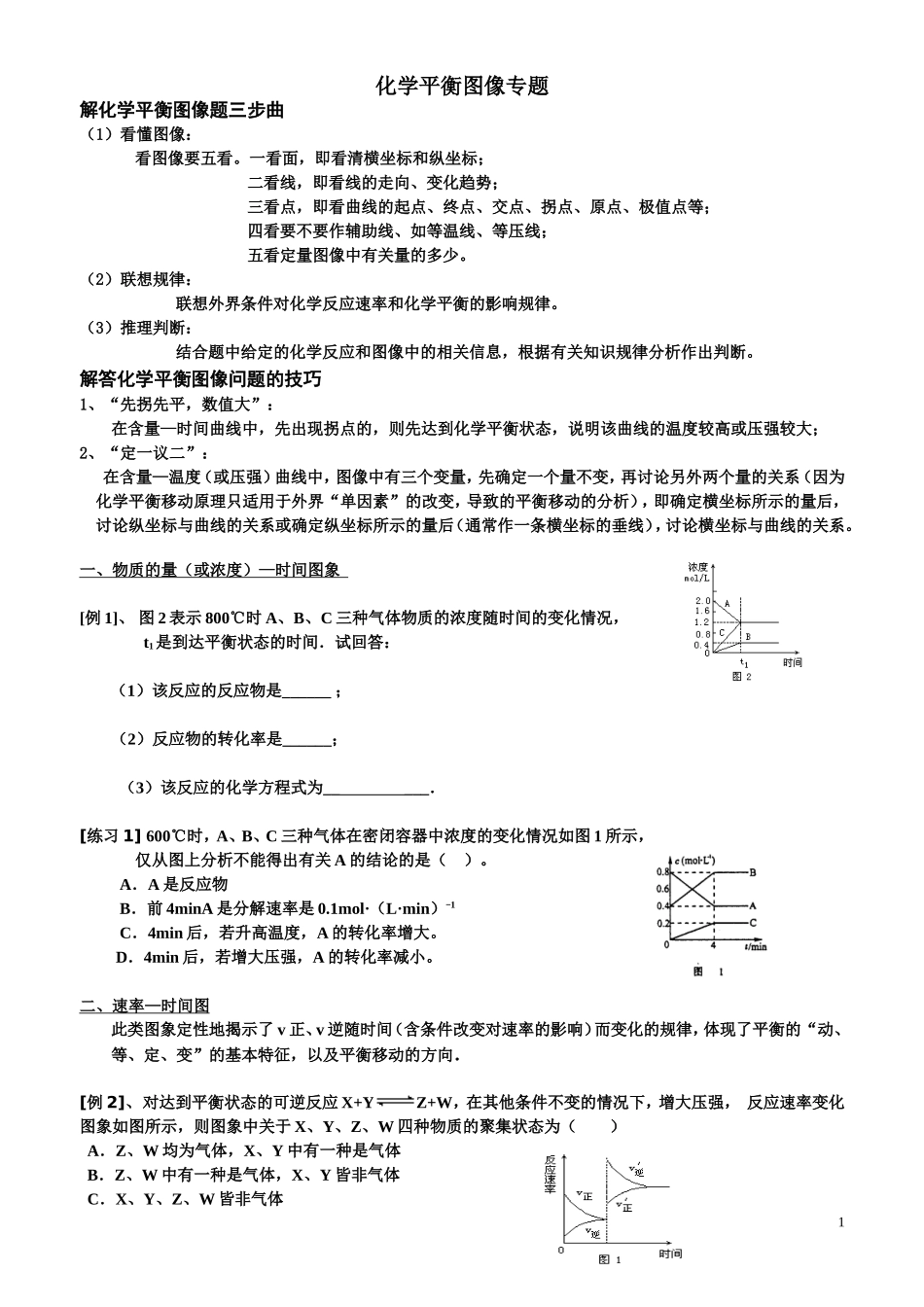 化学平衡图像专题讲义_第1页