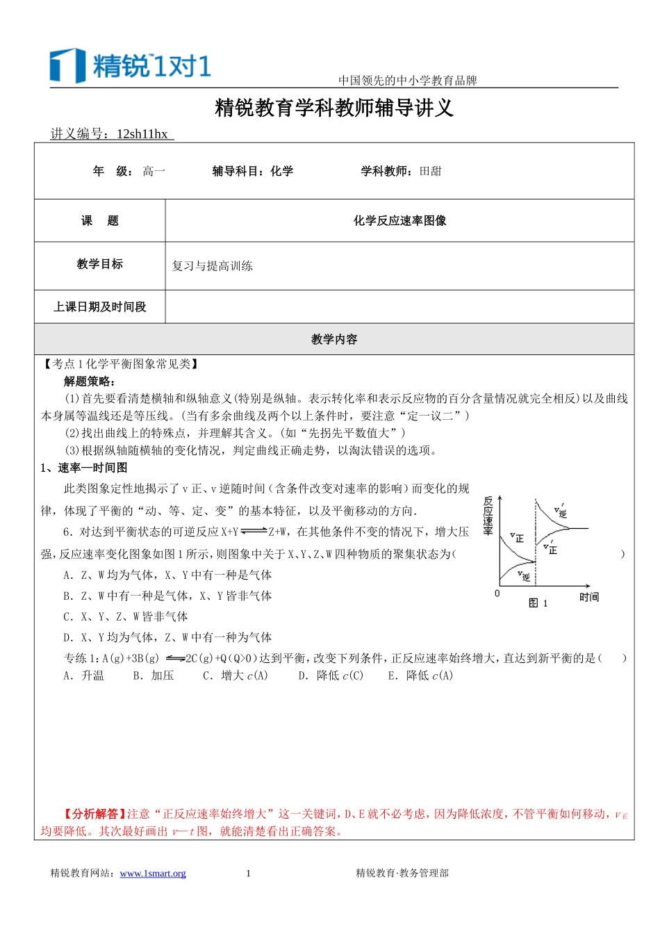 化学反应速率图像_第1页