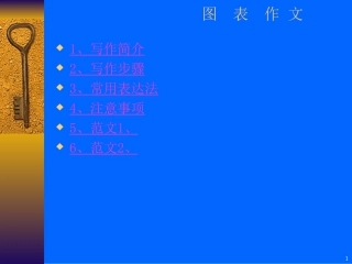 英语四级图表作文
